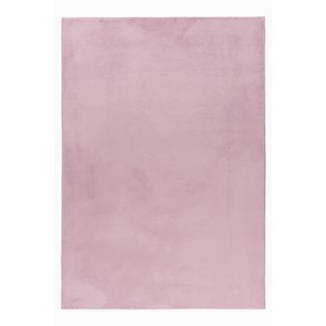 Pouffy teppich fluffy hochflor läufer 80x150cm rosa