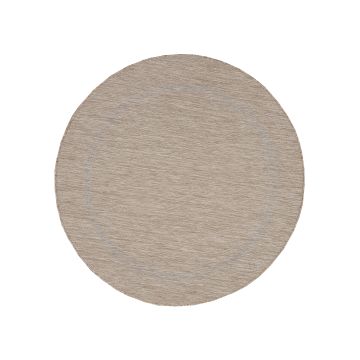 Relax Tranqua teppich indoor/outdoor rund Ø 160cm beige